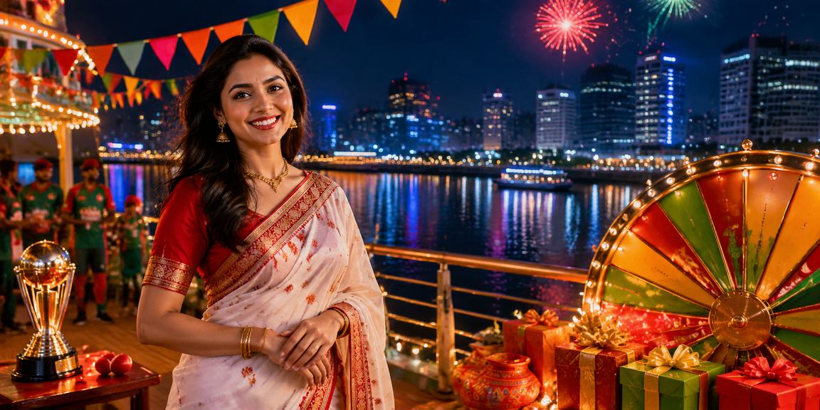 ঢাকায় পহেলা বৈশাখ উৎসবে ক্রিকেট বেটিং উপভোগ করছেন বাংলাদেশি তরুণ